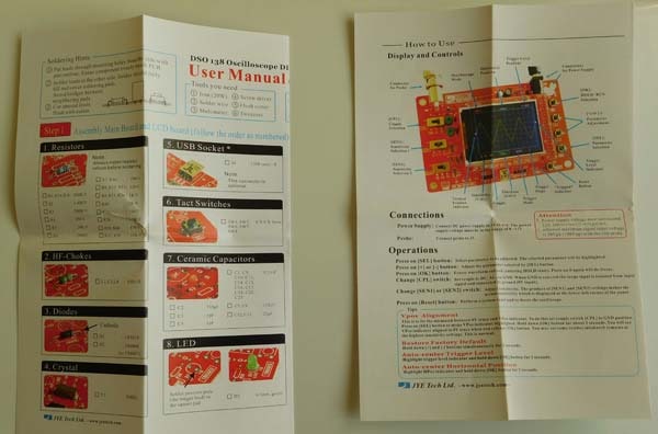 DSO-138-instruction-sheets the instruction sheets