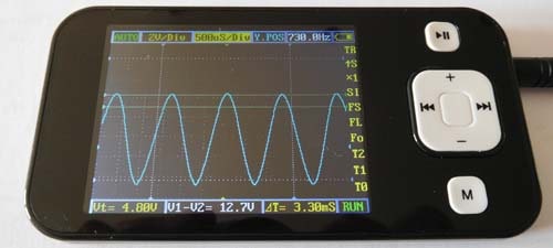 how-does-an-oscilloscope-work-sine-wave-at-500uS how does an oscilloscope work sine wave at 500uS