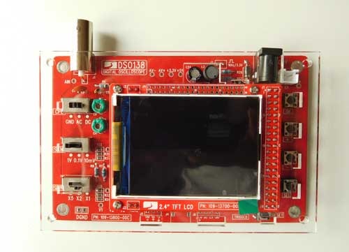 oscilloscope-display-plugged-in-case display board plugged back in