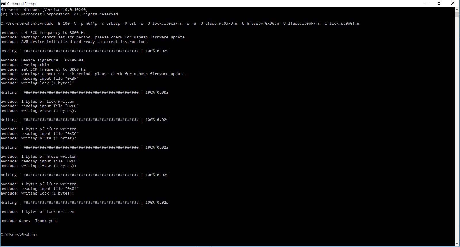 programing-hex-to-ATmega644p-Shruthi-fuses