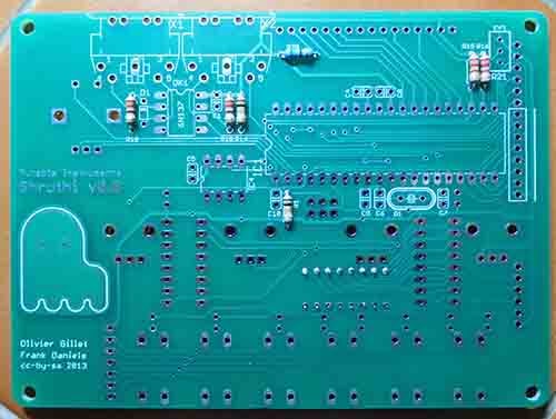 shruthi-control-board-with-resistors shruthi control board with first resistors soldered