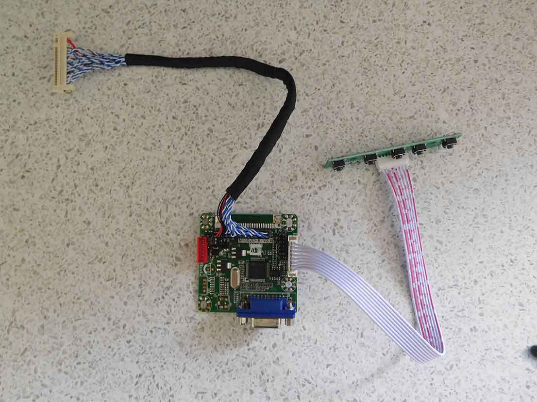 Things to do with a broken laptop the LCD controller board Things to do with a broken laptop the LCD controller board