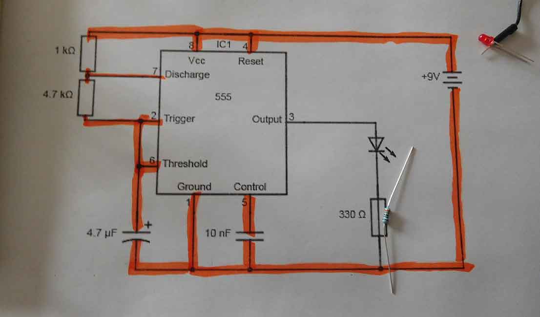 breadboard circuit diagram highlighted breadboard circuit diagram highlighted