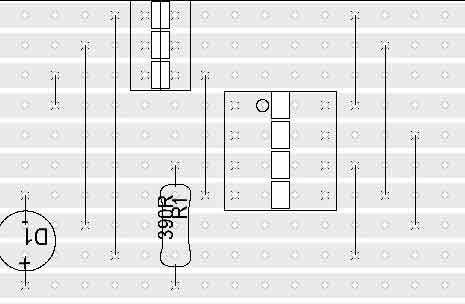 blackandwhite Stripboard ATtiny programmer component overlay