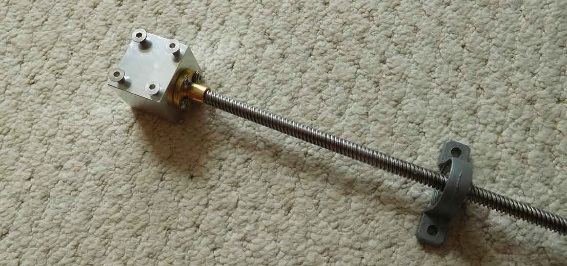 Building a hobby CNC machine nut and rod