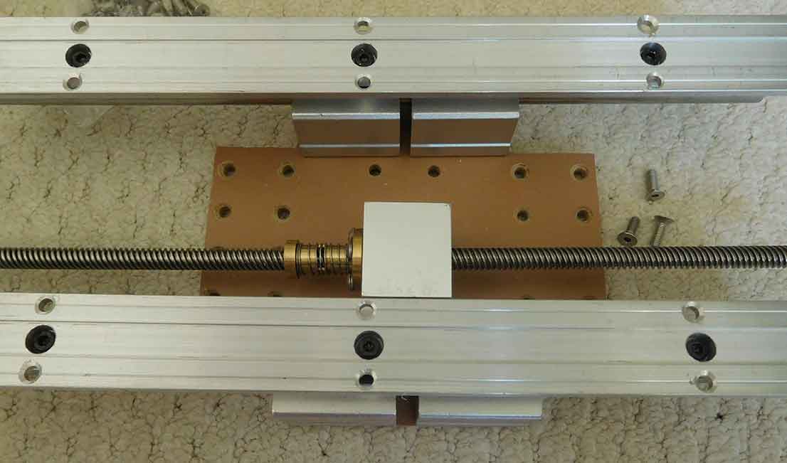 Building a hobby CNC machine nut back view